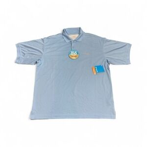 Columbia Men's Polo Blue UPF 30 Size Large